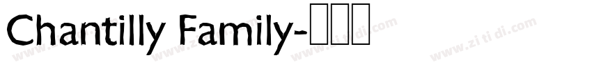 Chantilly Family字体转换